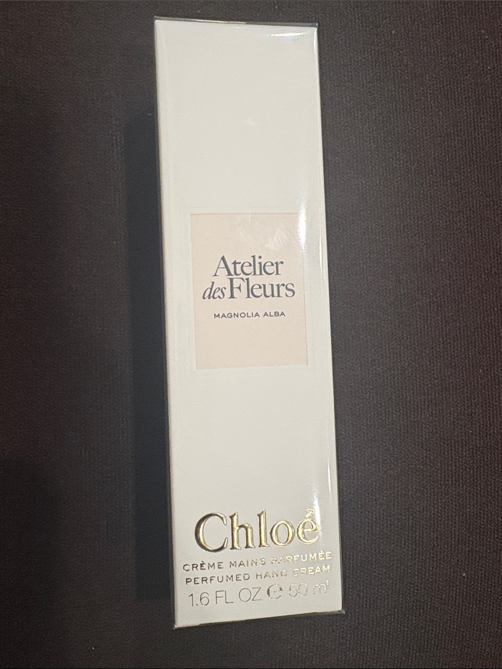 Chloe Perfumed Hand Cream in White with Gold Accents